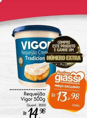 Giassi Supermercados Requeijão Vigor oferta