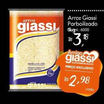 Giassi Supermercados Arroz Giassi Parboilizado oferta