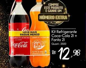 Giassi Supermercados Kit Refrigerante Coca-cola + Fanta oferta