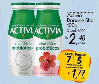 Giassi Supermercados Activia Danone Shot oferta