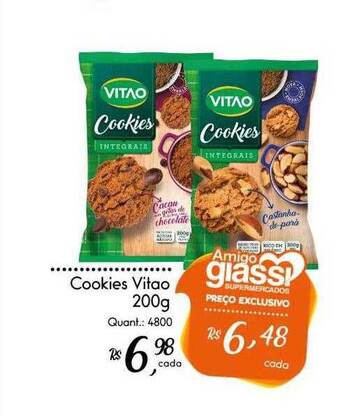 Giassi Supermercados Cookies Vitao oferta