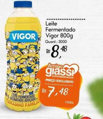 Giassi Supermercados Leite Fermentado Vigor oferta
