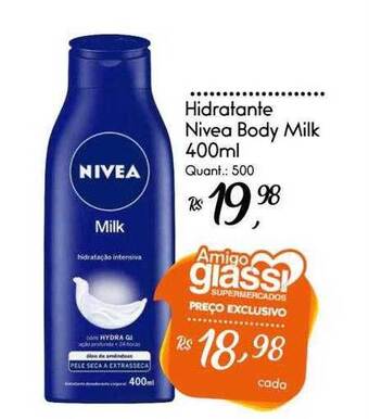Giassi Supermercados Hidratante Nivea Baby Milk oferta