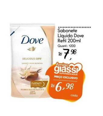 Giassi Supermercados Sabonete Líquido Dove Refil oferta