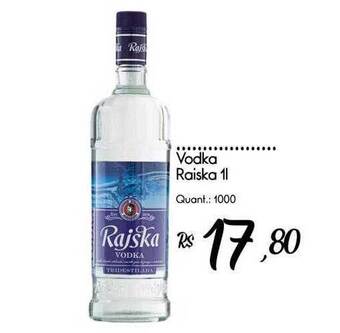 Giassi Supermercados Vodka Raiska oferta