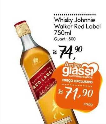 Giassi Supermercados Whisky Johnnie Walker Red Label oferta