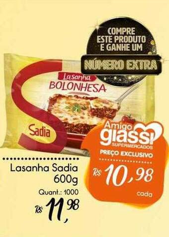 Giassi Supermercados Lasanha Sadia oferta