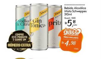 Giassi Supermercados Bebida Alcoólica Mista Schweppes oferta