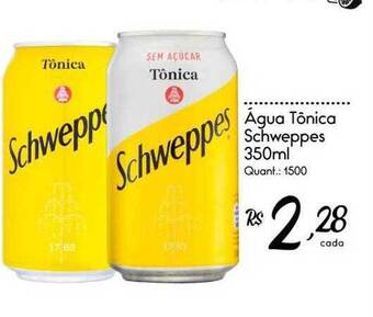 Giassi Supermercados água Tônica Schweppes oferta