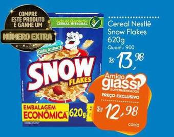 Giassi Supermercados Cereal Nestlé Snow Flakes oferta