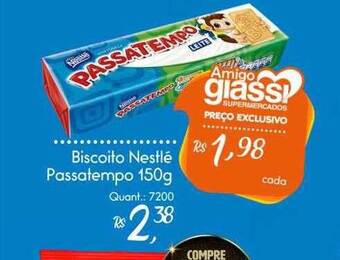 Giassi Supermercados Biscoito Nestlé Passatempo oferta