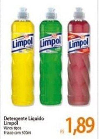 Atacadão Detergente liquido Limpol 500ml oferta