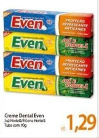 Atacadão Creme dental Even 70g oferta