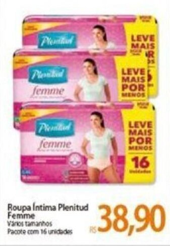 Atacadão Roupa Intima Plenitud Femme oferta