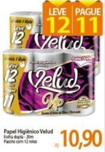 Atacadão Papel Higiénico Velud oferta