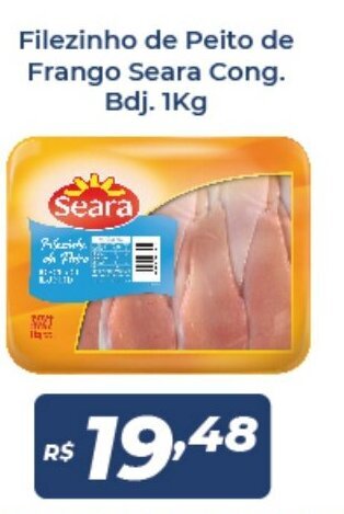 Atakarejo Filezinho de Peito de Frango seara cong. bdj. 1kg oferta