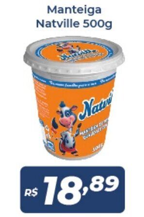 Atakarejo Manteiga Natville 500g oferta