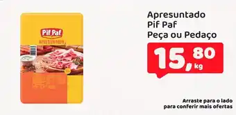 Apresuntado Pif Paf peca ou pedaco 1kg