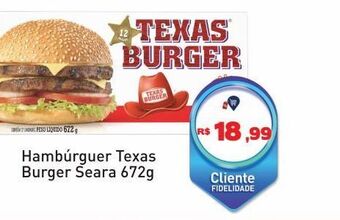 Tonin Superatacado Hambúrguer texas burger seara 672g oferta