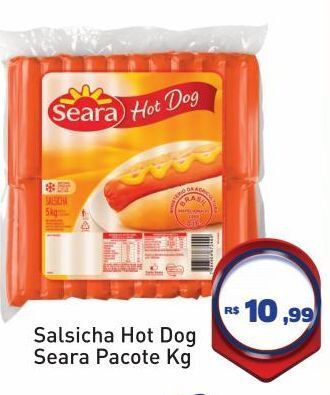 Tonin Superatacado Salsicha hot dog seara pacote kg oferta