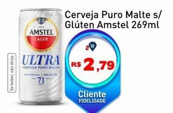 Tonin Superatacado Cerveja puro malte s/ glúten amstel 269ml oferta