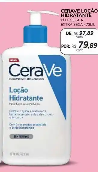 Drogal Cerave loçao hidratante 473ml oferta