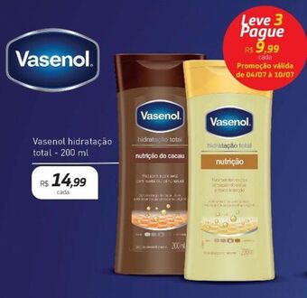 Drogal Vasenol hidratação total 200ml oferta