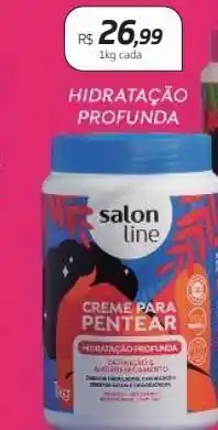 Drogal Creme para pentear hidratação profunda salon line kg oferta