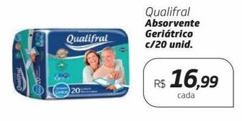 Drogal Qualifral absorvente geriátrico c/20 unid oferta