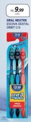 Drogal Oral nexter escova dental orbit c/3 oferta