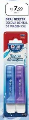 Drogal Oral nexter escova dental de viagem c/2 oferta