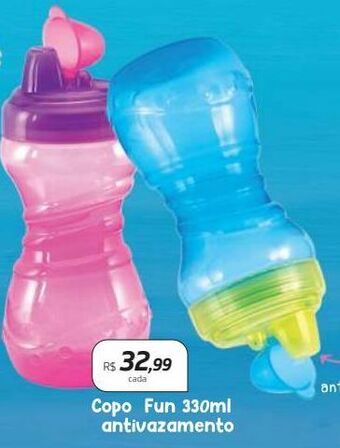 Drogal Copo fun 330ml antivazamento oferta