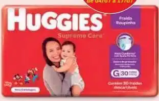 Drogal Fraldas huggies supreme care mega roupinha oferta