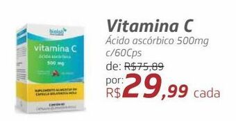 Drogal Vitamina c ácido ascórbico 500mg c/60cps oferta