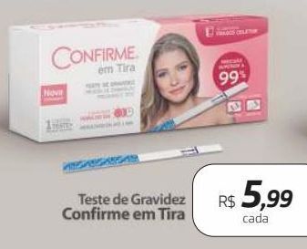 Teste de gravidez confirme em tira