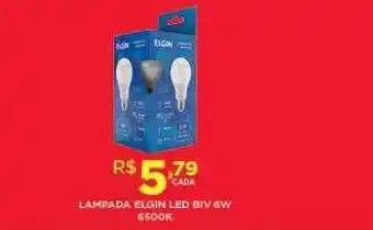 DB Supermercados Lampada Elgin Led Biv 6w 6500 oferta