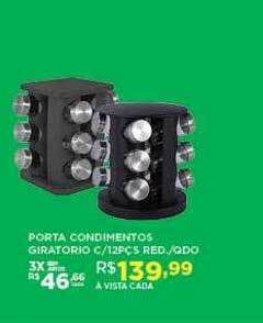 DB Supermercados Porta Condimentos Giratorio C-12pçs Red-qdo oferta