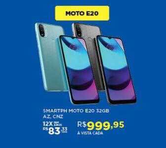 DB Supermercados Smartph Moto E20 32gb Az. Cnz oferta