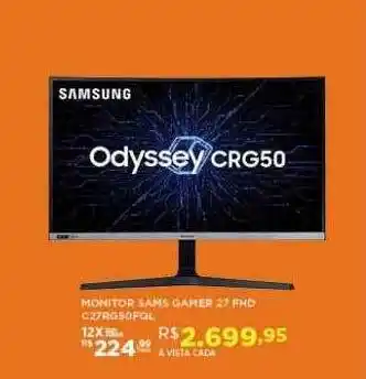 DB Supermercados Monitor Sams Gamer 27 Fhd C27r50fql oferta