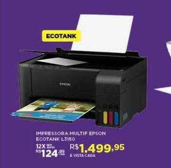 DB Supermercados Impressora Multif Epson Ecotank L3150 oferta