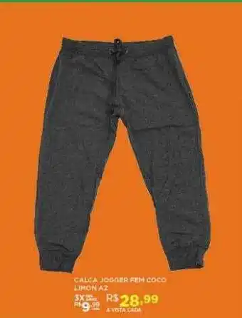 Calca Jogger Fem Coco Limon Az