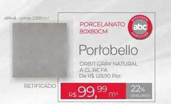 Portobello Orbit Gray Natural A Cl Re Fa