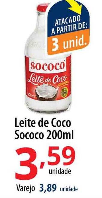 Akki Atacadista Leite De Coco Sococo oferta