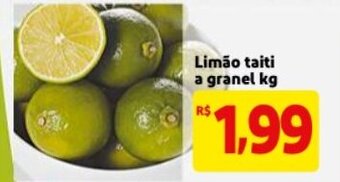 Mercado Extra Limao Taiti a granel 1kg oferta