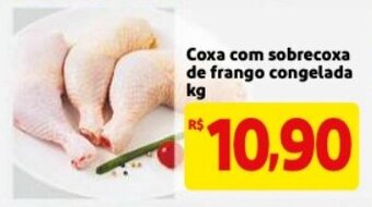 Mercado Extra Coxa com Sobrecoxa de frango Congelada 1kg oferta