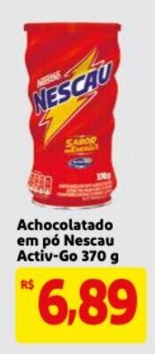 Achocolatado em po Nescau Activ-Go 370g