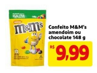 Mercado Extra Confeito M&M's Amendoim ou Chocolate 148g oferta