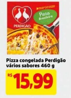 Mercado Extra Pizza congelada Perdigao varios sabores 460g oferta