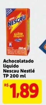 Mercado Extra Achocolatado liquido Nescau Nestle TP 200ml oferta