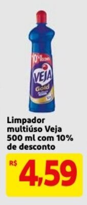 Mercado Extra Limpador multiuso Veja 500ml com 10% de desconto oferta